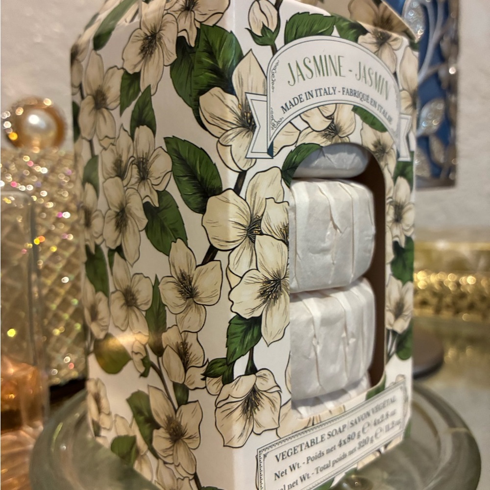 Jasmine Scented Italian Soap Set